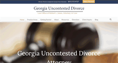 Desktop Screenshot of georgiauncontesteddivorce.com