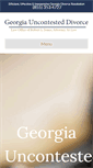 Mobile Screenshot of georgiauncontesteddivorce.com