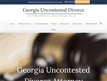 Tablet Screenshot of georgiauncontesteddivorce.com